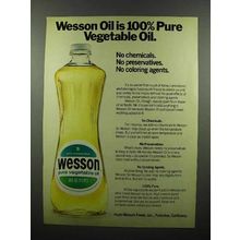1972 Wesson Pure Vegetable Oil Ad