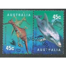 AUS 1998 SE~TE PAIR 45c 'YEAR OF THE OCEAN' (C.T.O) FINE USED (EBID48-277)