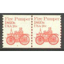 1908v 20c Fire Pumper Fine MNH Dry Gum CNP Left 5 V0424