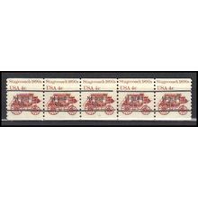1898Ab 4c Stagecoach Very Fine MNH Dry Gum PNC 6/5 Line Gap AA0082