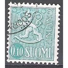 Finland 1963 Michel 557XII O Cote (2013) 1.50 Euro Lion stylisé Cachet rond