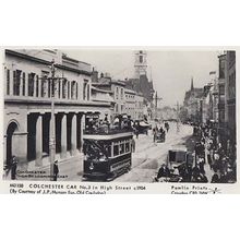 Colchester Essex 1904 View Bus Transport Essex Postcard