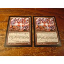 Magic The Gathering, MTG, 2-Cards, 1996, Vintage, PHYREXIAN WALKER, ex/nm