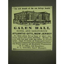 1909 Galen Hall Hotel and Sanatorium Ad - Salt Breath