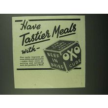 1939 Oxo Beef Bouillon Ad - Have Tastier Meals
