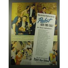 1939 Pabst Blue Ribbon Beer Ad - Smart World