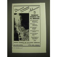1946 Arkansas Resources and Development Commission Ad - An Enchanting New World