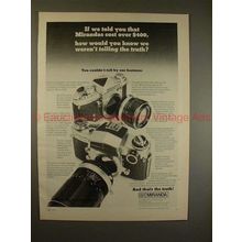 1971 Miranda Camera Ad - We're Not Telling the Truth!!