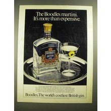 1980 Boodles British Gin Ad - It's More Than Expensive