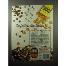 1987 General Mills Golden Grahams Cereal Ad - S'More