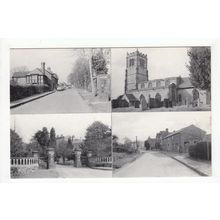 Multiview of Lockington Postcard Yorkshire 1980s