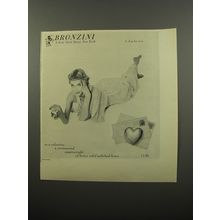1950 Bronzini Valentine Paperweight Advertisement - photo by John Rawlings