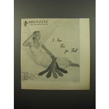 1950 Bronzini Ties Advertisement - photo by John Rawlings - 5 new ties for fall