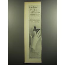 1952 Shalimar Christian Dior Gloves Ad - The finest in fabric gloves