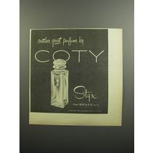1952 Coty Styx Perfume Ad - Another great perfume by Coty
