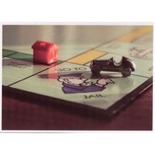 Monopoly Toy Board Game Go To Jail Car Hotel German Postcard