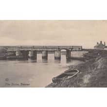 The Sluice Denver Norfolk Antique Postcard