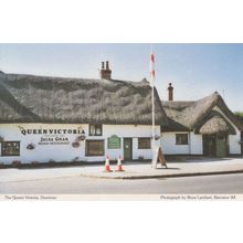 The Queen Victoria Pub Great Dunmow Essex Indian Restaurant Postcard