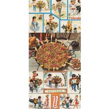 Spanish Paella Seafood Dish 1980s 3x Food Spain & Comic Postcard s