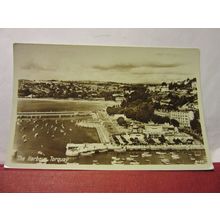 TORQUAY HARBOUR, DEVON unused vintage postcard RP by Photo precision vgc =