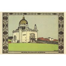 Steinhof Kirche Wien Austria Painting Postcard