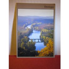 LA VALLEE DE LA DORDOGNE, FRANCE used vintage postcard dated 1992 =