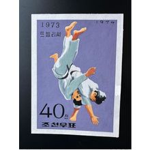 Corée 1974 Mi. 1242 Judo Sport Signed Artist Stamps Works KP Post Archive Mark