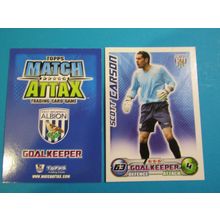 Scott Carson - West Bromwich Albion - Match Attax 2008/09 Football Card