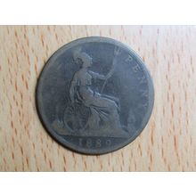 GB 1889 Victoria Penny Coin