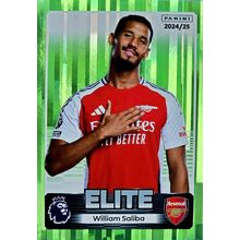PANINI PREMIER LEAGUE 2025 STICKER COLLECTION WILLIAM SALIBA GREEN PARALLEL #75