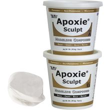 Apoxie Sculpt - 2 Part Modeling Compound (A & B) - 4 Pound, White/Stone White