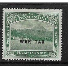 DOMINICA 1918 WAR TAX OVERPRINT ON 1/2d MINT SG56