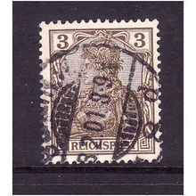 GERMANY 1899 SG53 3pf BROWN REICHSPOST FINE USED #1