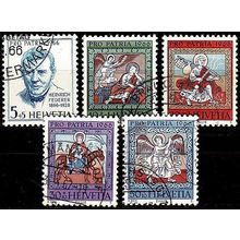 SCHWEIZ SWITZERLAND [1966] MiNr 0836-40 ( O/used ) Pro Patria
