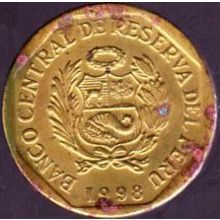 1998 Peru 5 Centimos Coin