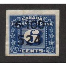 FX100 - #524 (Tobacco Overprint) - Canada Federal Excise Tax Revenue Stamp