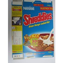 Nestle Shreddies 1996 Disney Hercules Empty Cereal Box 750g Box only