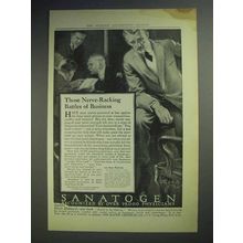 1914 Sanatogen Tonic Ad - Nerve-Racking Business