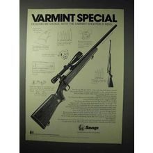 1976 Savage Model 112-V Rifle Ad - Varmint Special