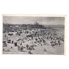 WEST BEACH FROM THE PIER, RHYL, Flintshire used vintage postcard RP 1961 pm =