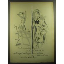 1947 Lord & Taylor Choir Boy Beach Coat and Swim Suit Ad - Brigance