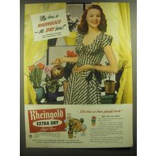1947 Rheingold Extra Dry Lager Beer Ad - Michaele Fallon