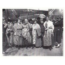 Northumberland Fisherman Wives Women Anti Strike in 1926 Photo Postcard