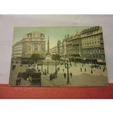 PLACE DE BROUCKERE, BRUXELLES, BRUSSELS . unused antique postcard
