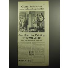 1932 Pittsburgh Plate Glass Wallhide Paint Ad - Gone! Those days of muss