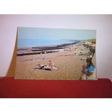 THE BEACH, TANKERTON, WHITSTABLE, KENT unused postcard =