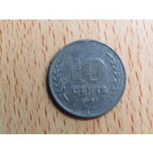 Netherlands 1943 10 Cents Coin