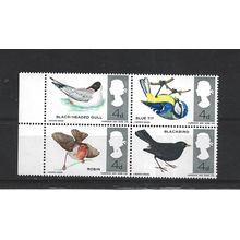 GB.British Birds set of 4.Mounted Mint.Jul25c