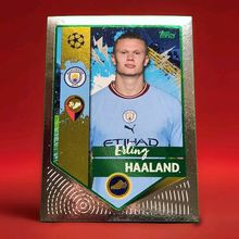 Champions League 22/23 Sticker 330gr Erling Haaland Green Golden Goalscorer