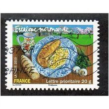 FRA 2010 (56c) 'FLAVOURS OF FRANCE - 'ESCALOPE NORMANDE' FINE USED (EBID21516)